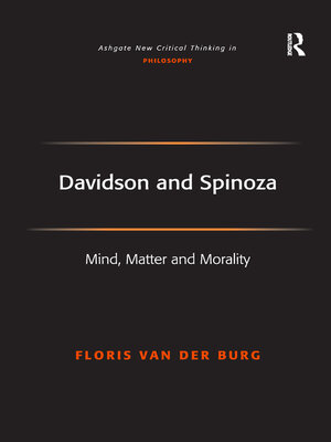 cover image of Davidson and Spinoza